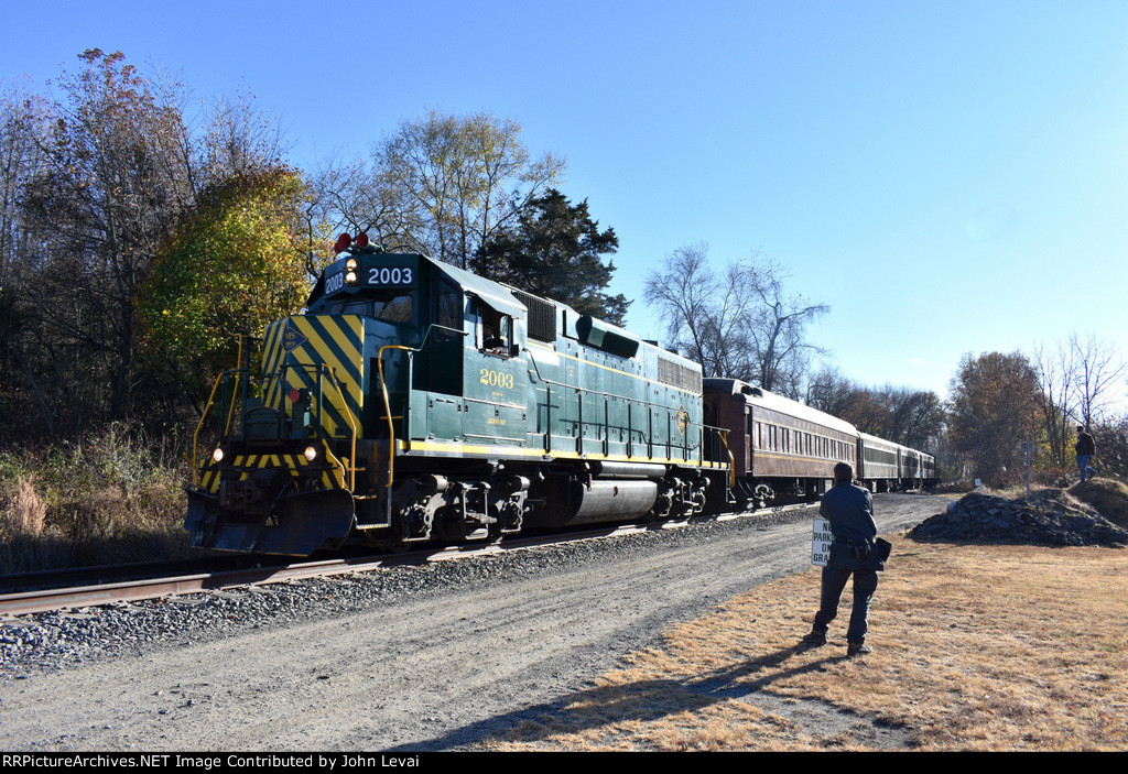 Woodstown Central RR Diesel Photo Charter just south of Bailey St Xing